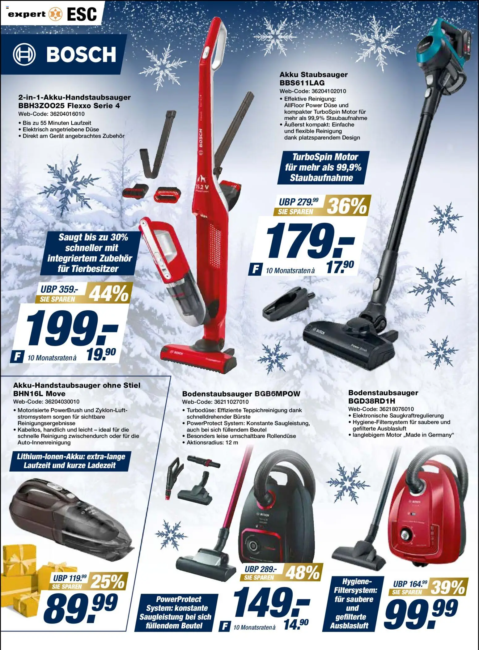 Expert Weihnachts sparen No. 2 – gültig ab 15.12.2025 | Seite: 8 | Produkte: Bosch, Staubsauger, Bürste