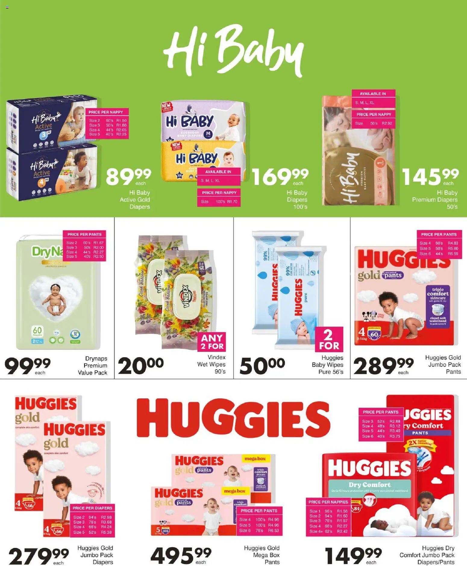 New Save catalogue – valid from 29.12.2025 | Page: 40 | Products: Pants, Box, Water, Nappies