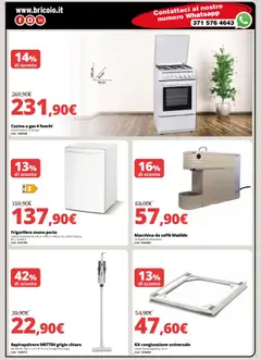 Anteprima del volantino Brico io Villacidro catalogo valido a partire dal 16.10.2025 | Pagina: 5 | Prodotti: Macchina da caffe, Caffè, Frigorifero, Aspirapolvere