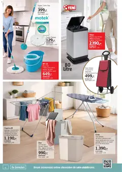 28.03.2026 tarihinden itibaren geçerli olan Bauhaus kataloğu önizlemesi | Sayfa: 14 | Ürünler: Çamaşır sepeti, Kurutmalık, Paspas, Ütü