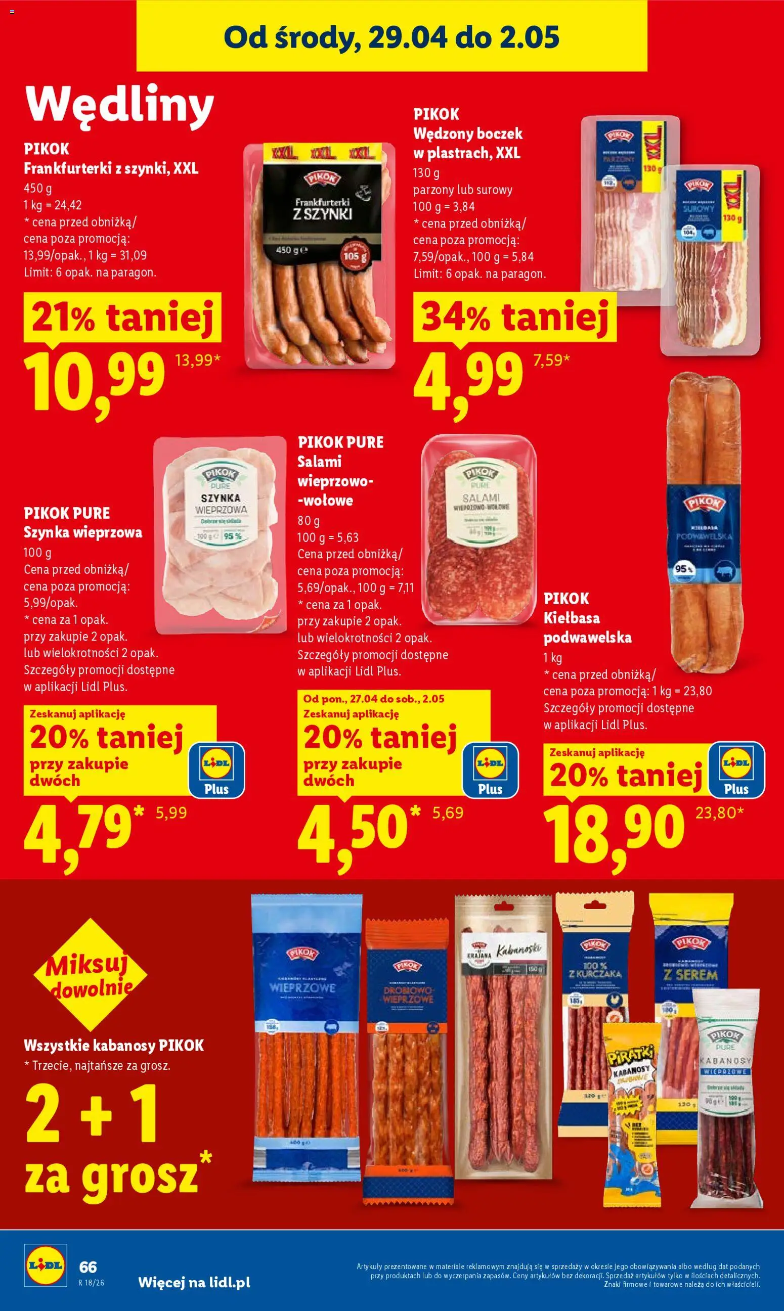 Lidl Polsko leták od 29.04.2026 | Strana: 66 | Produkty: Pikok