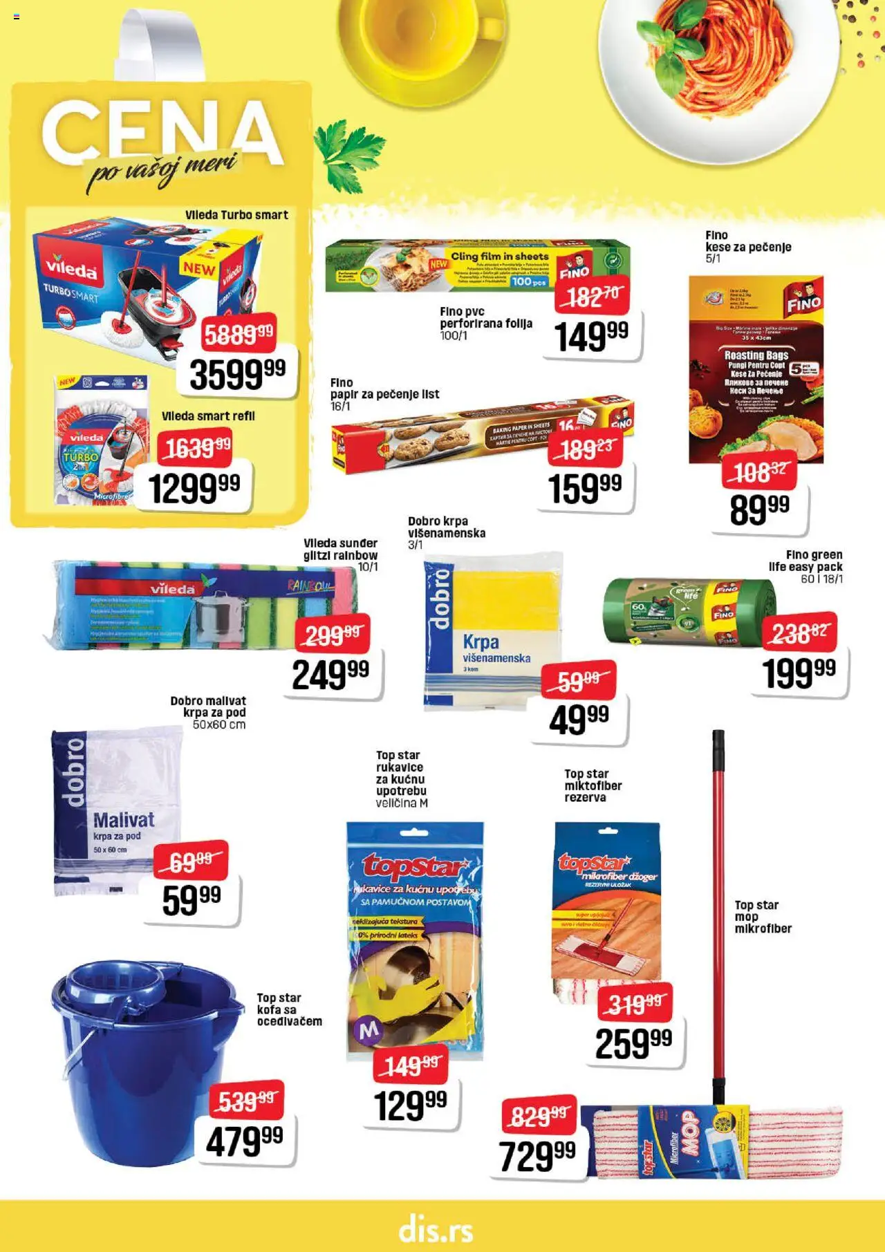 DIS katalog - važi od 09.10.2025 | Strana: 16 | Proizvode: Rukavice, Papir za pečenje, Vileda