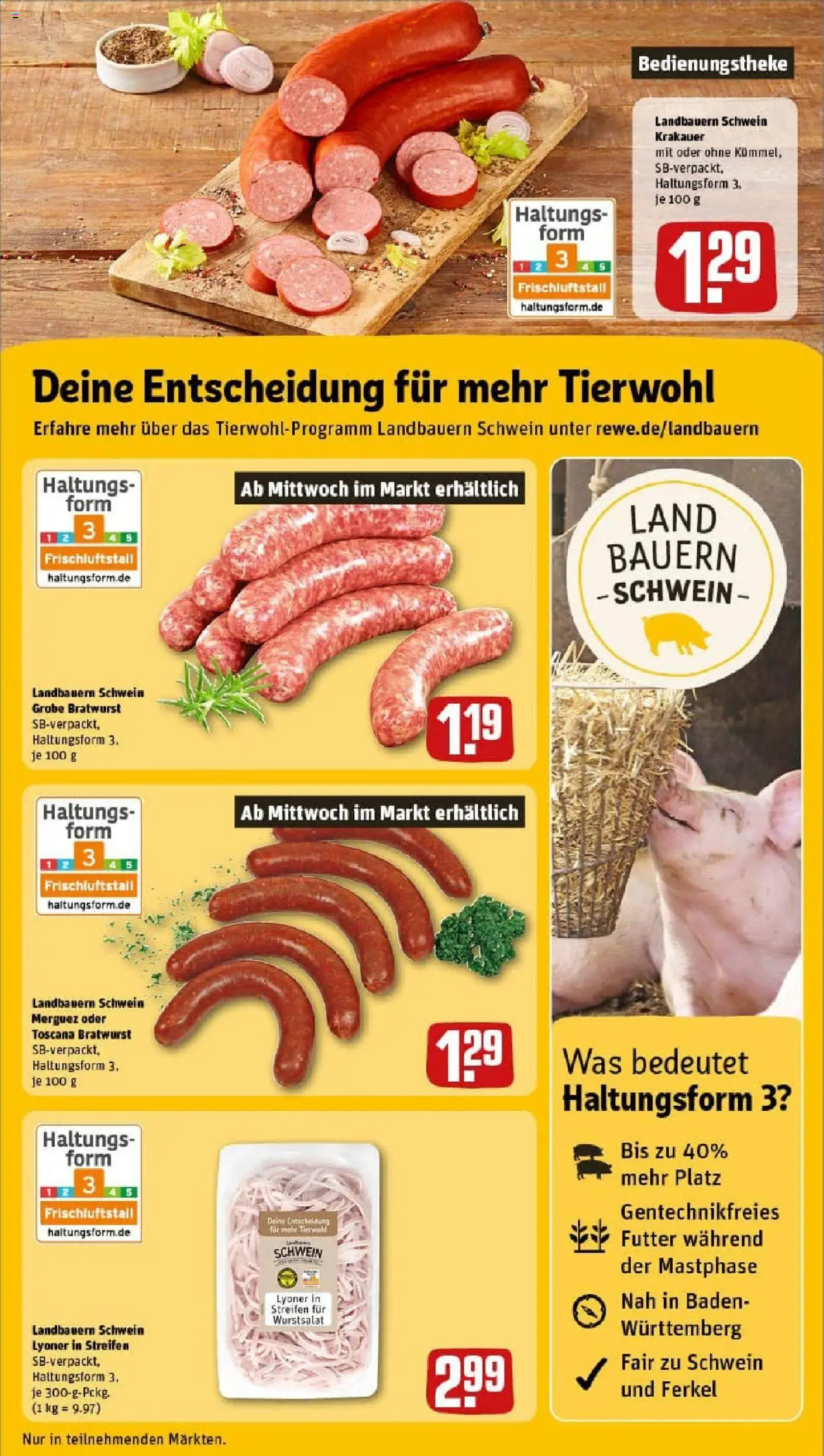 Rewe prospekt Saarbrücken	 - gültig ab dem 29.06.2025 | Seite: 13 | Produkte: Bratwurst