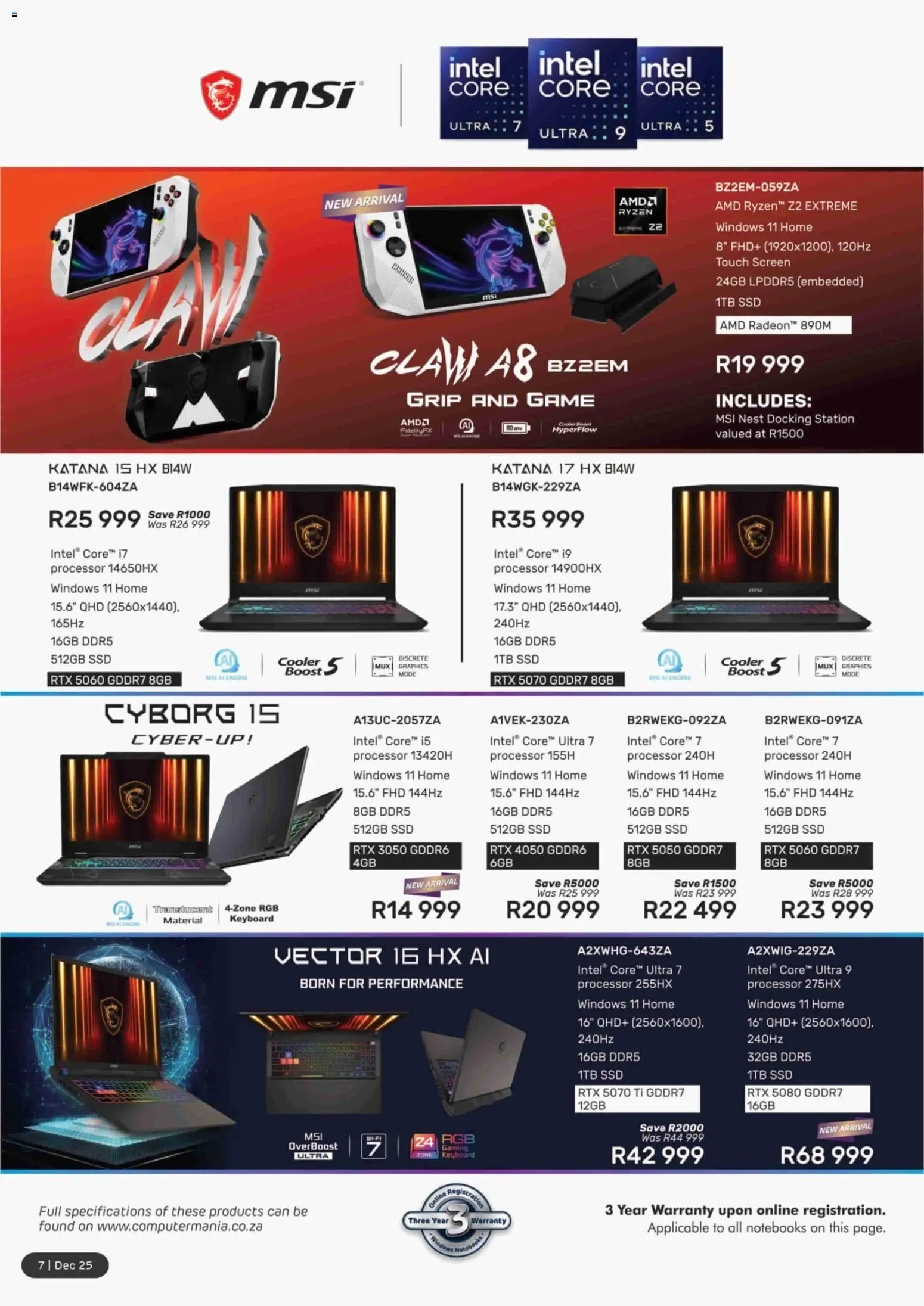 New Computer Mania catalogue – valid from 01.12.2025 | Page: 8 | Products: Keyboard, Cooler