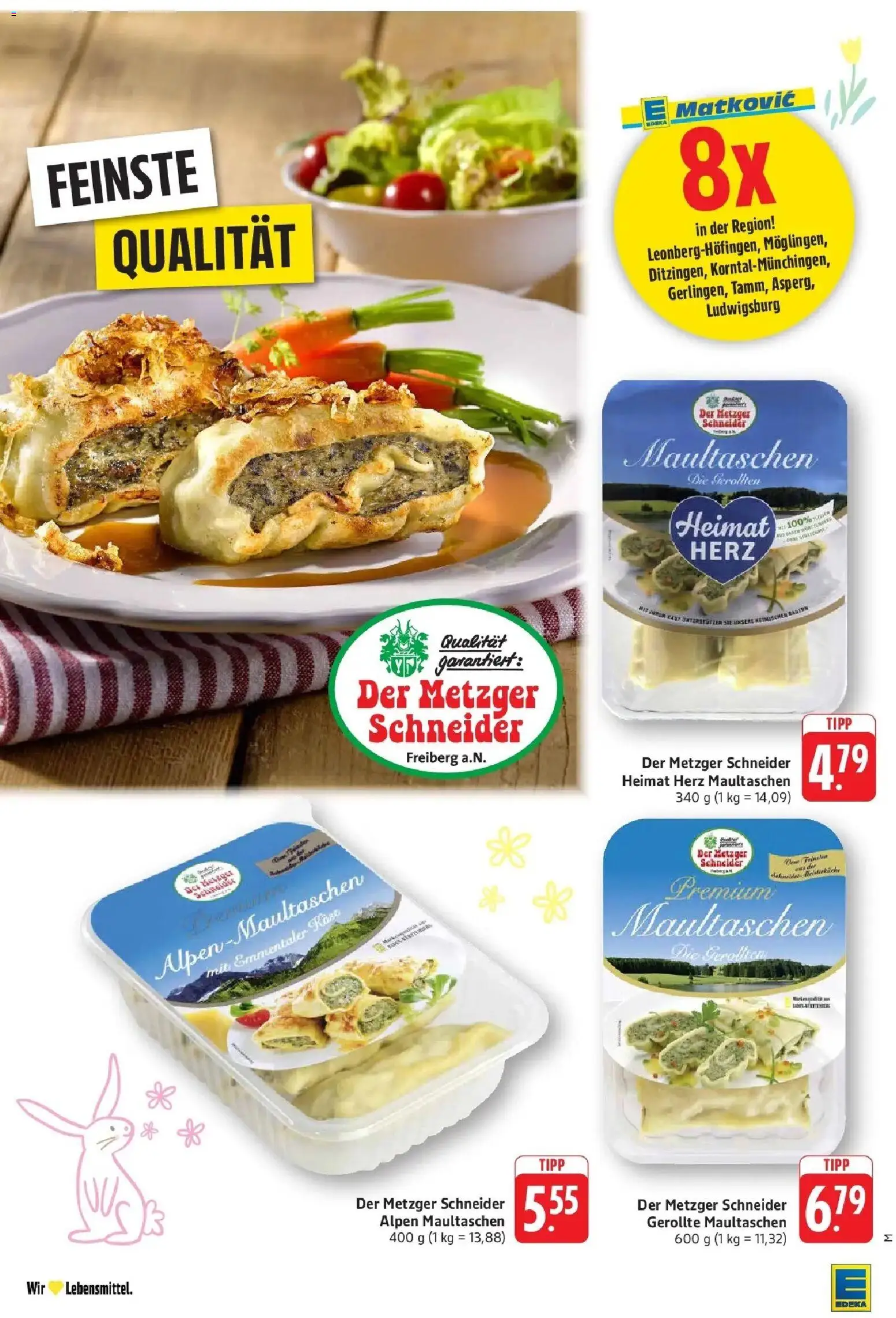 Edeka prospekt Möglingen	 – gültig ab 23.03.2026 | Seite: 22 | Produkte: Käse, Maultaschen