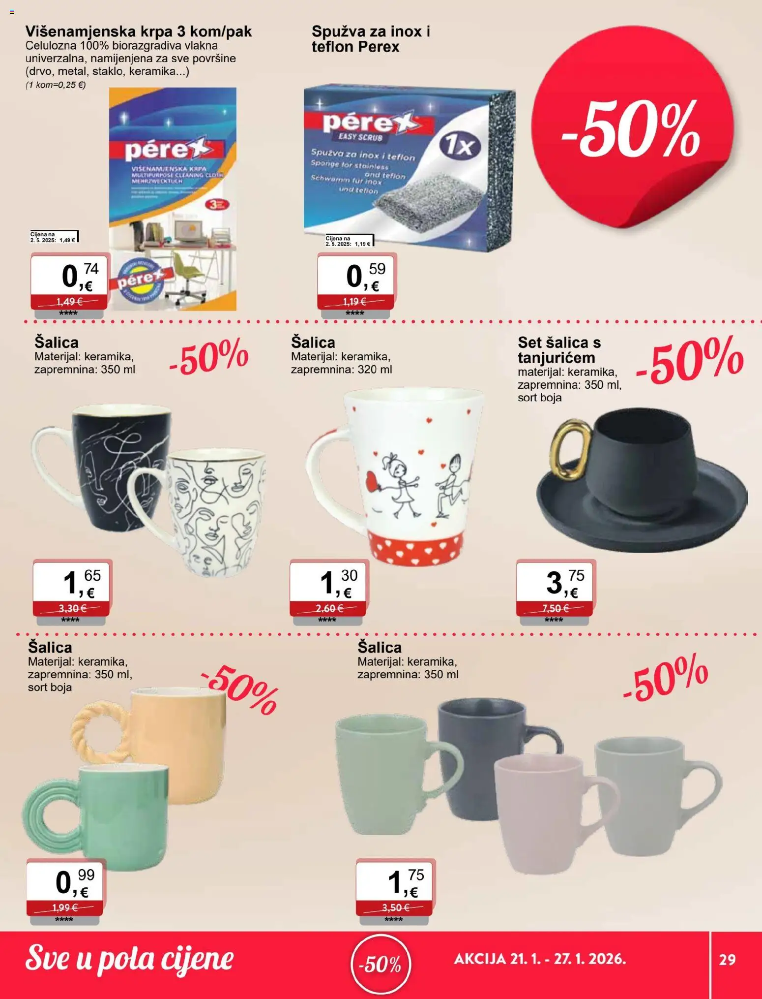 KTC katalog | vrijedi od 21.01.2026 | Stranica: 2 | Proizvodi: Spužva, Krpa, Šalica