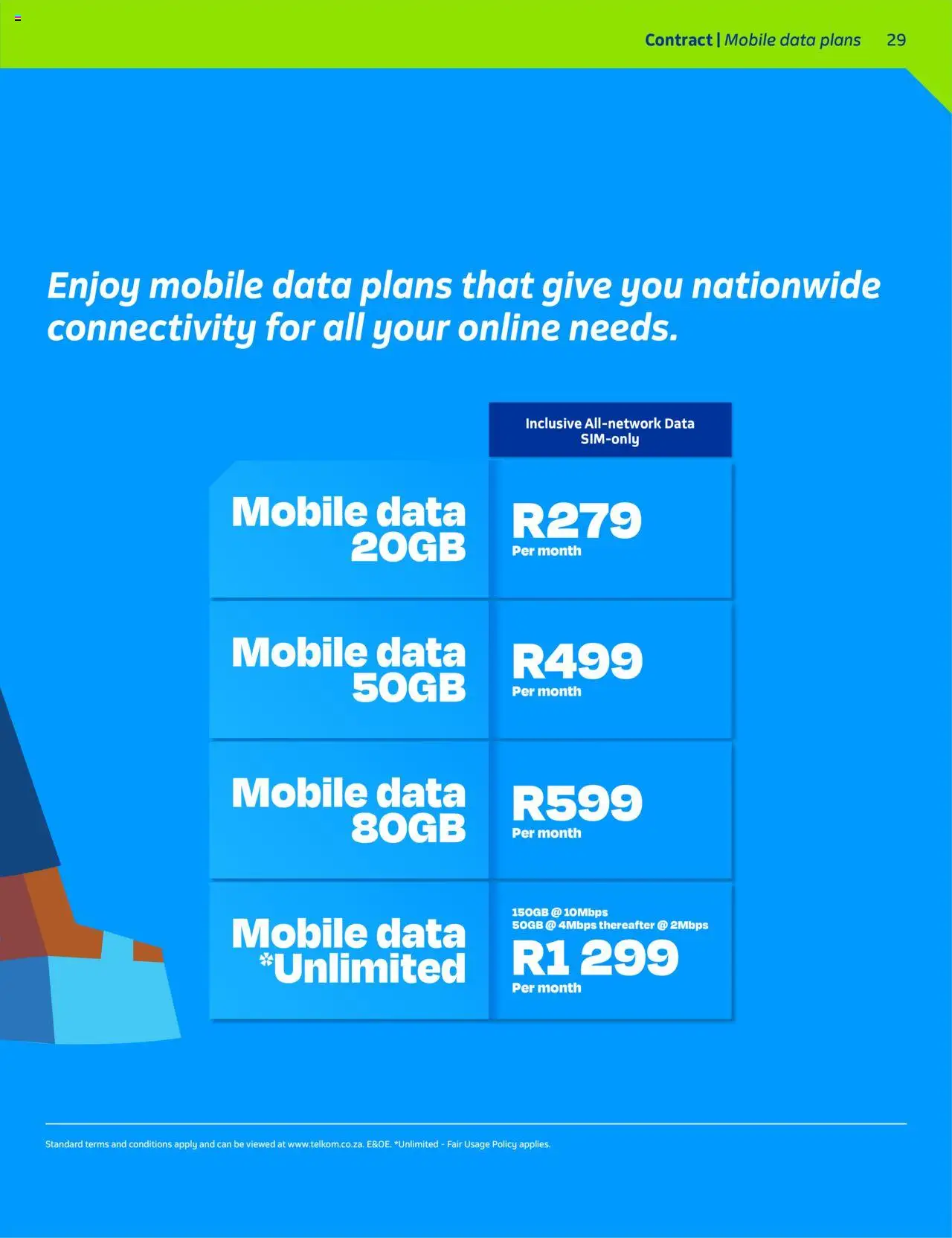 New Telkom catalogue – valid from 01.09.2025 | Page: 29 | Products: Data