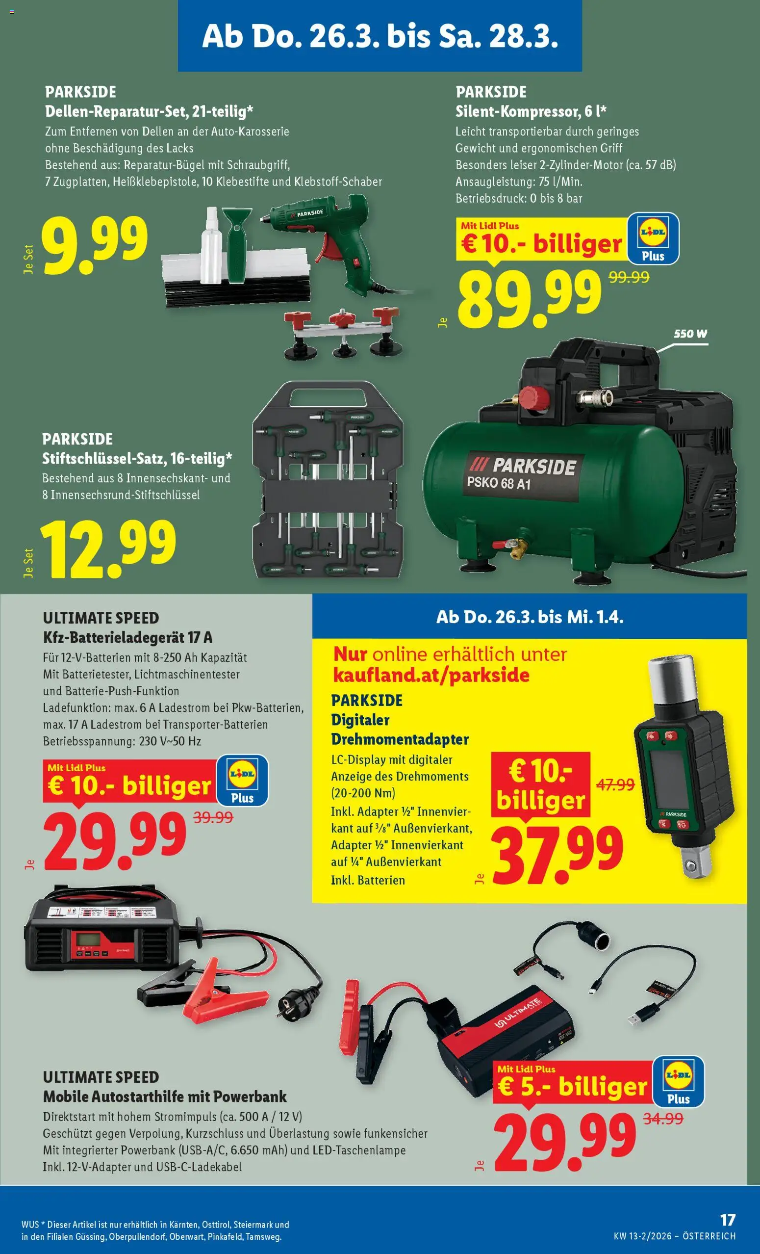 Lidl Flugblatt - Oberpullendorf, Güssing, Oberwart gültig ab 26.03.2026 | Seite: 19 | Produkte: Adapter, Gewicht