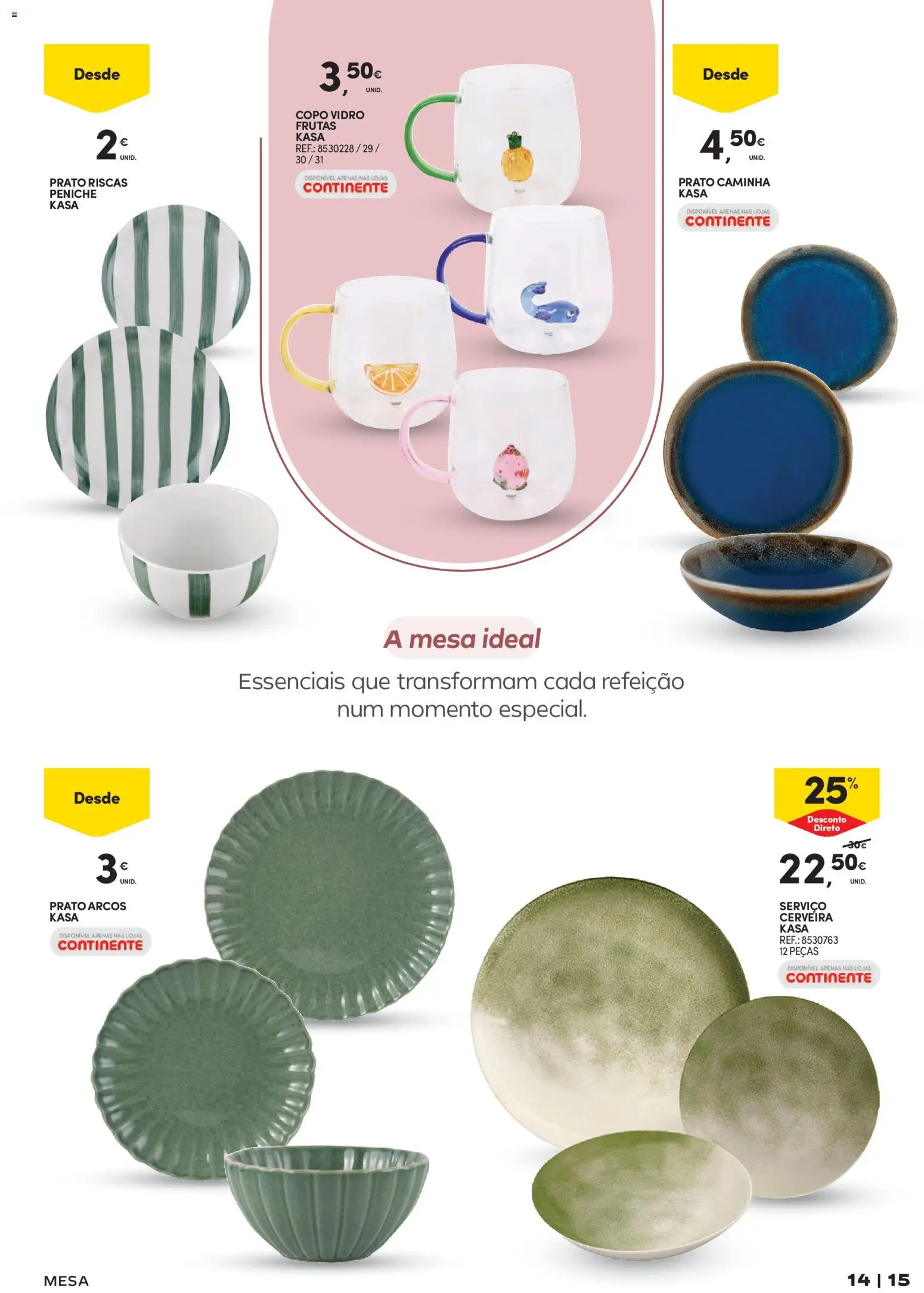 Continente - Tudo para a Casa │ válido de 24.02.2026 | Página: 15 | Produtos: Mesa