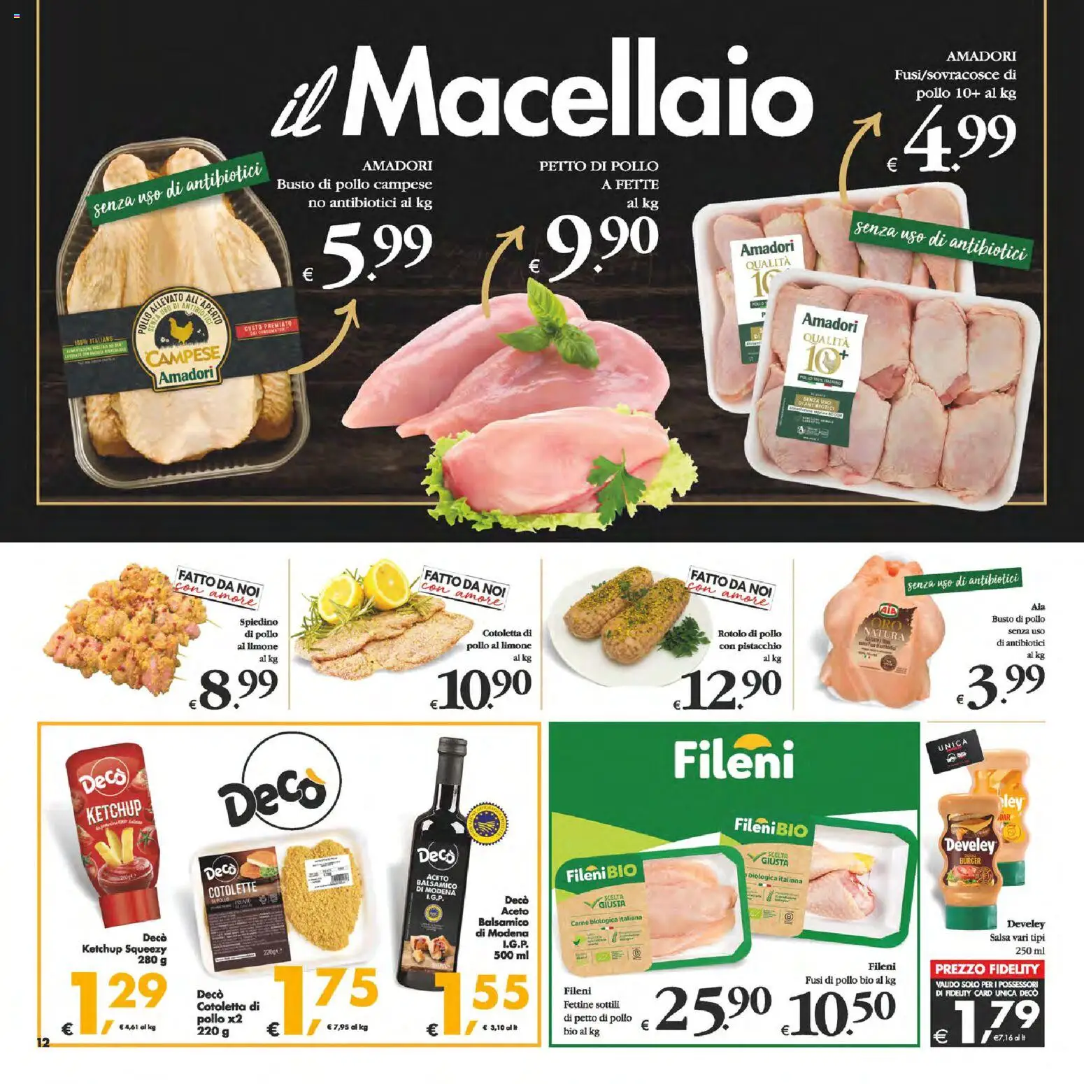 Volantino Decò del 06.03.2026 | Pagina: 12 | Prodotti: Petto di Pollo, Pollo, Salsa, Aceto