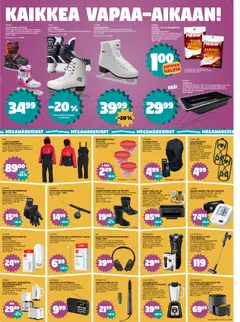 Tokmanni-mainoslehti voimassa 19.01.2026 alkaen | Sivu: 9 | Tuotteet: Varsi-imuri, Leivänpaahdin, Partakone, Tehosekoitin