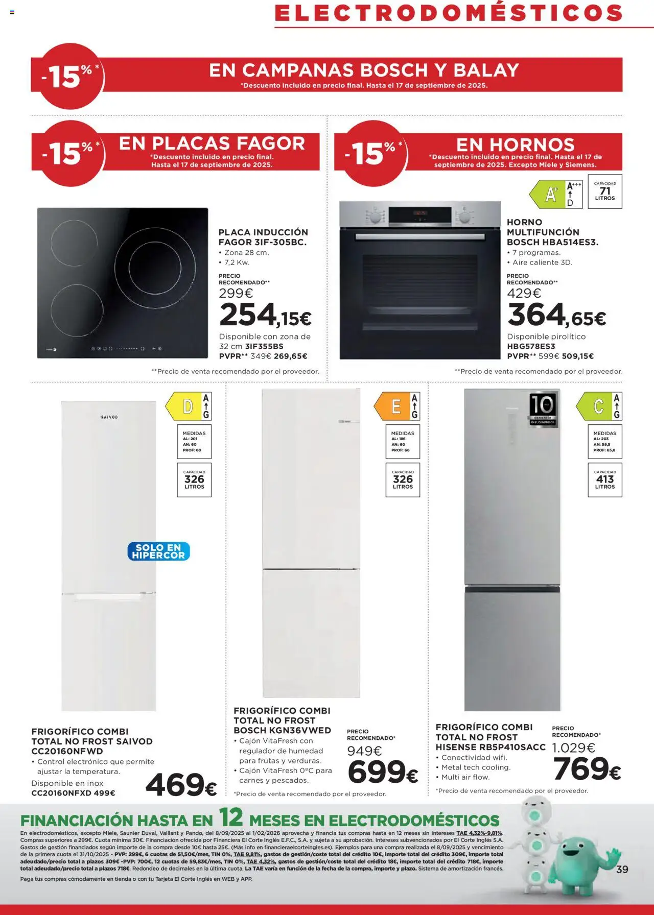 Hipercor catálogo │ válido desde el 11.09.2025 | Página: 44 | Productos: Horno, Combi