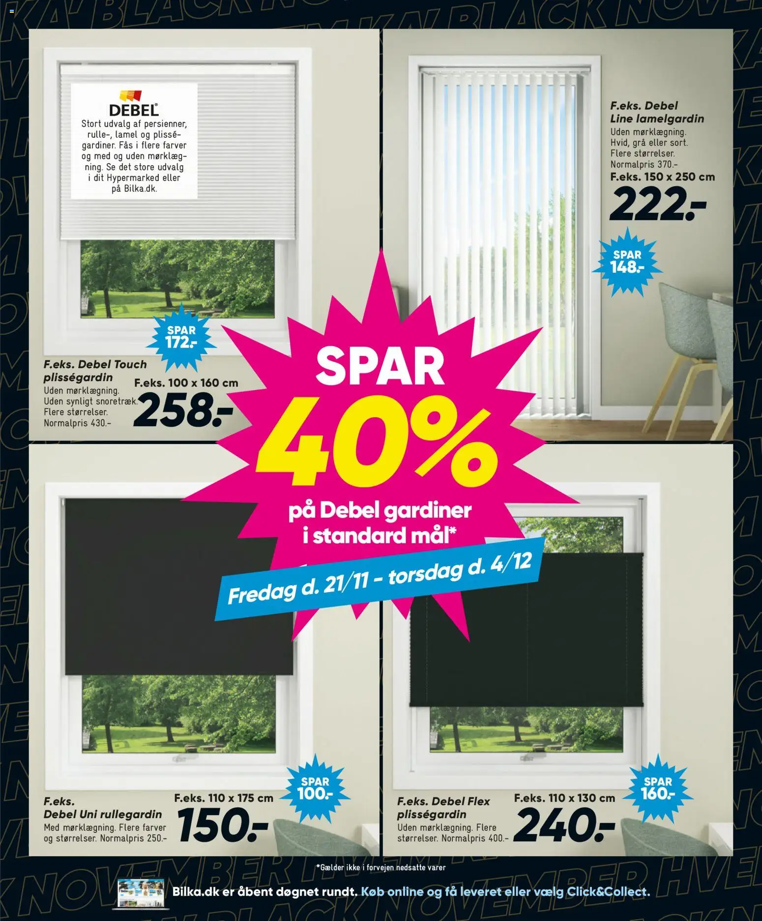 Bilka tilbudsavis – gyldig fra 21.11.2025 | Side: 41 | Produkter: Gardiner, Plisségardin