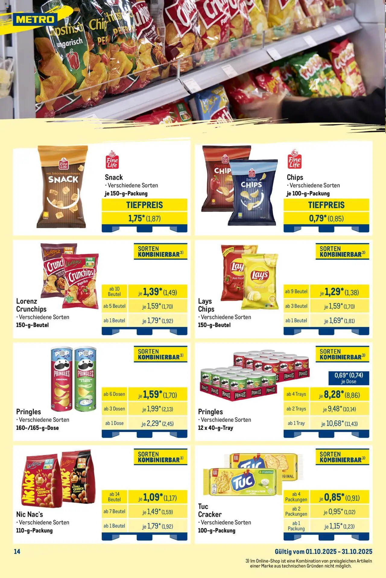 Metro Prospekt 	 – gültig ab 29.09.2025 | Seite: 18 | Produkte: Paprika, Pringles, Chips