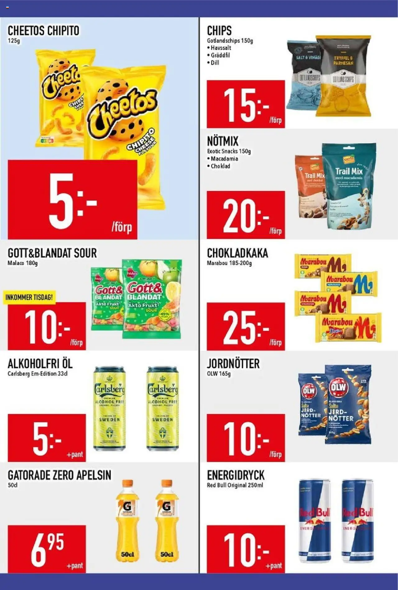 Matdax reklamblad aktuell från 06.10.2025 | Sida: 16 | Produkter: Jord, Energidryck, Öl, Gräddfil