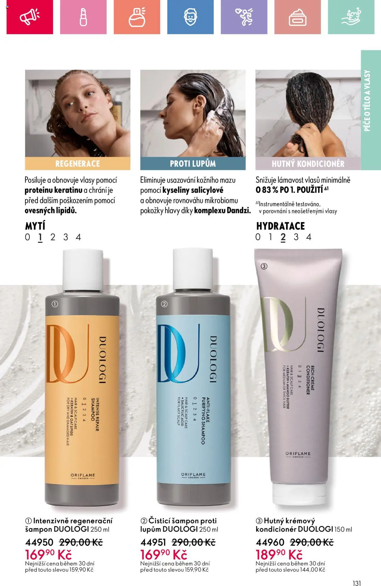 Oriflame katalog č.10/2025 od 06.07.2025 | Strana: 131 | Produkty: Šampon proti lupům, Šampon, Kondicionér