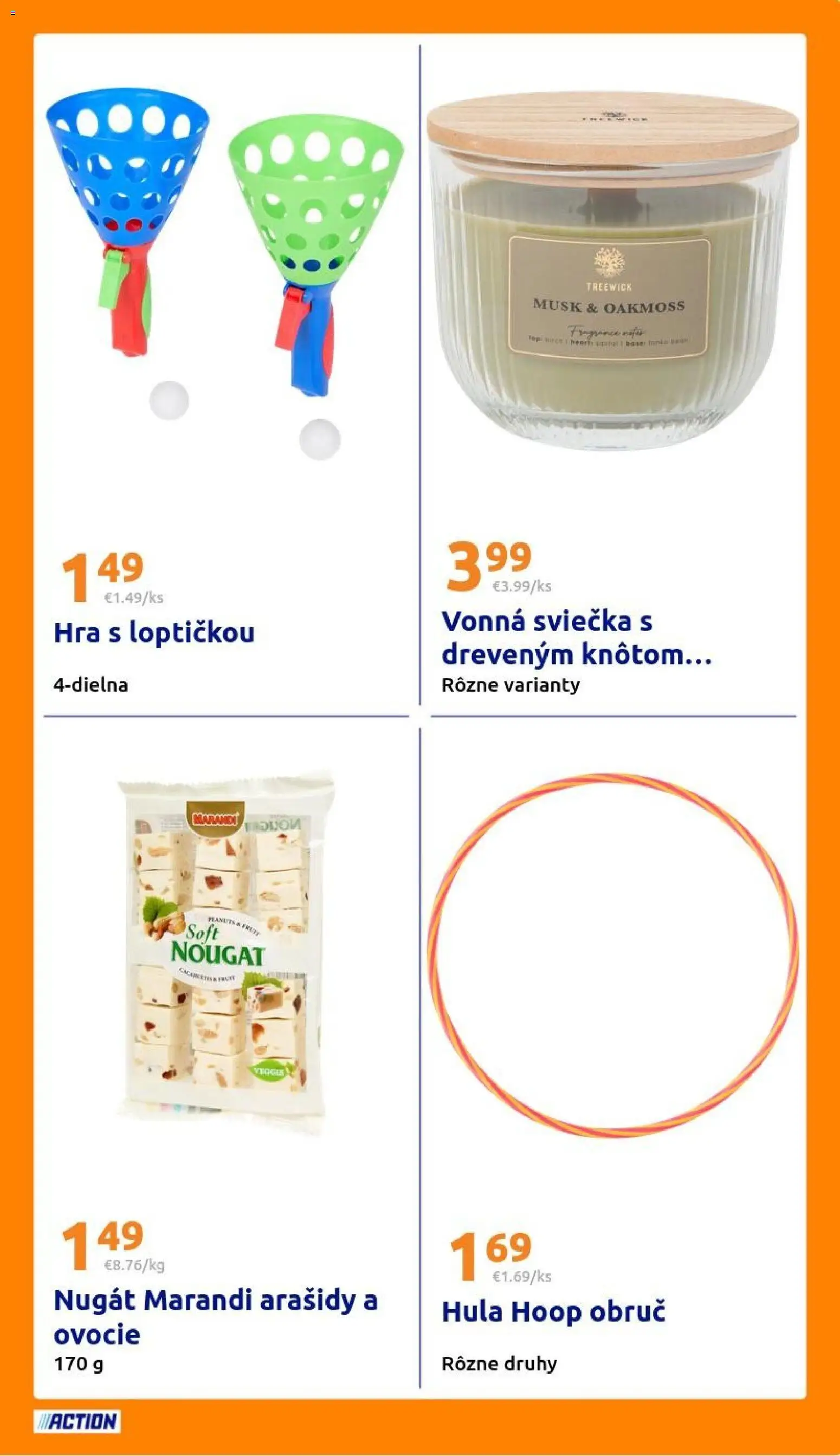 Nové Action akcie – leták je platný od 25.03.2026 | Strana: 23 | Produkty: Hra, Arašidy, Ovocie