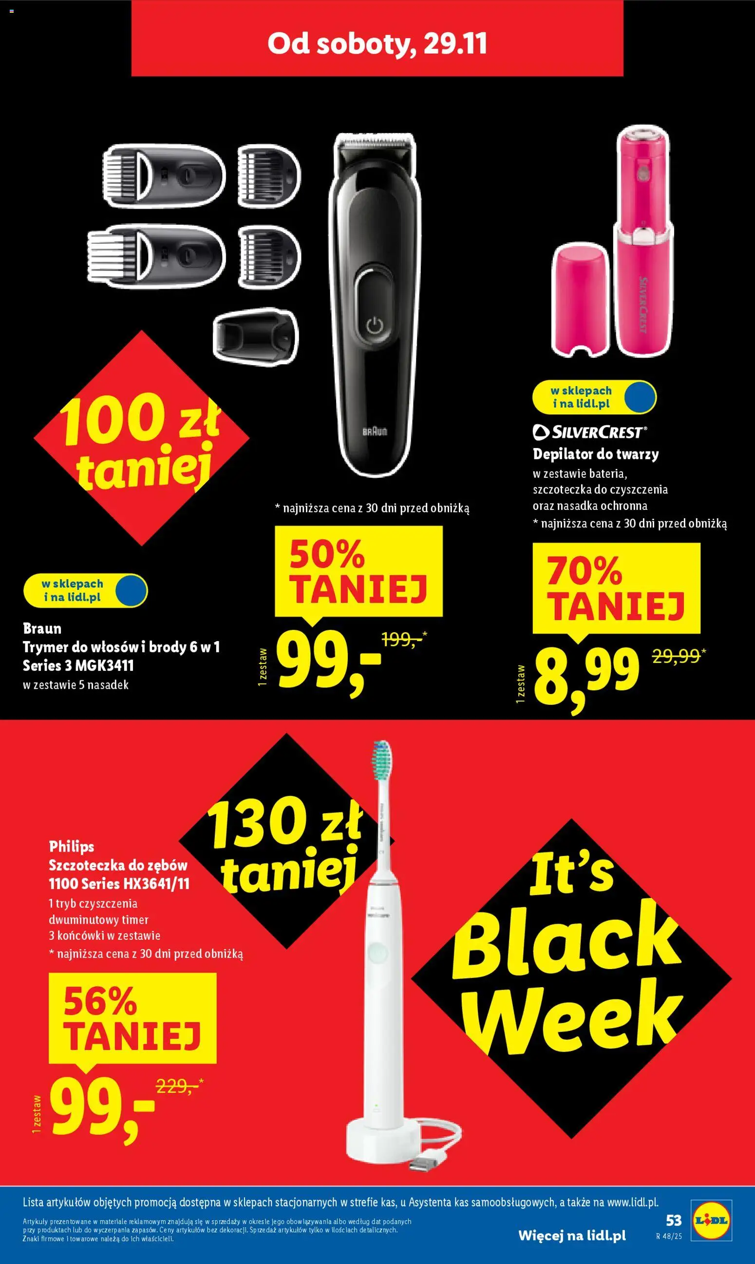 Lidl Black Friday od 24.11.2025 | Strona: 57 | Produkty: Depilator, Szczoteczka do zębów