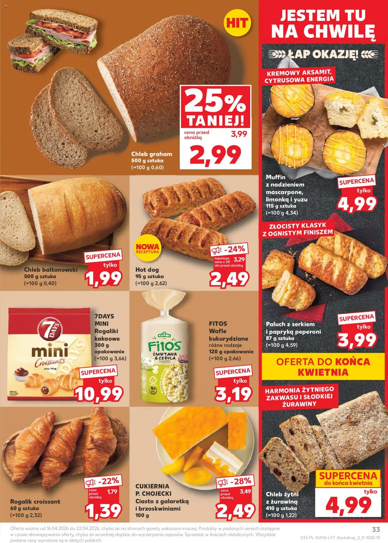 Kaufland gazetka od 16.04.2026 | Strona: 33 | Produkty: Limonka, Galaretka, Ciasto, Papryka