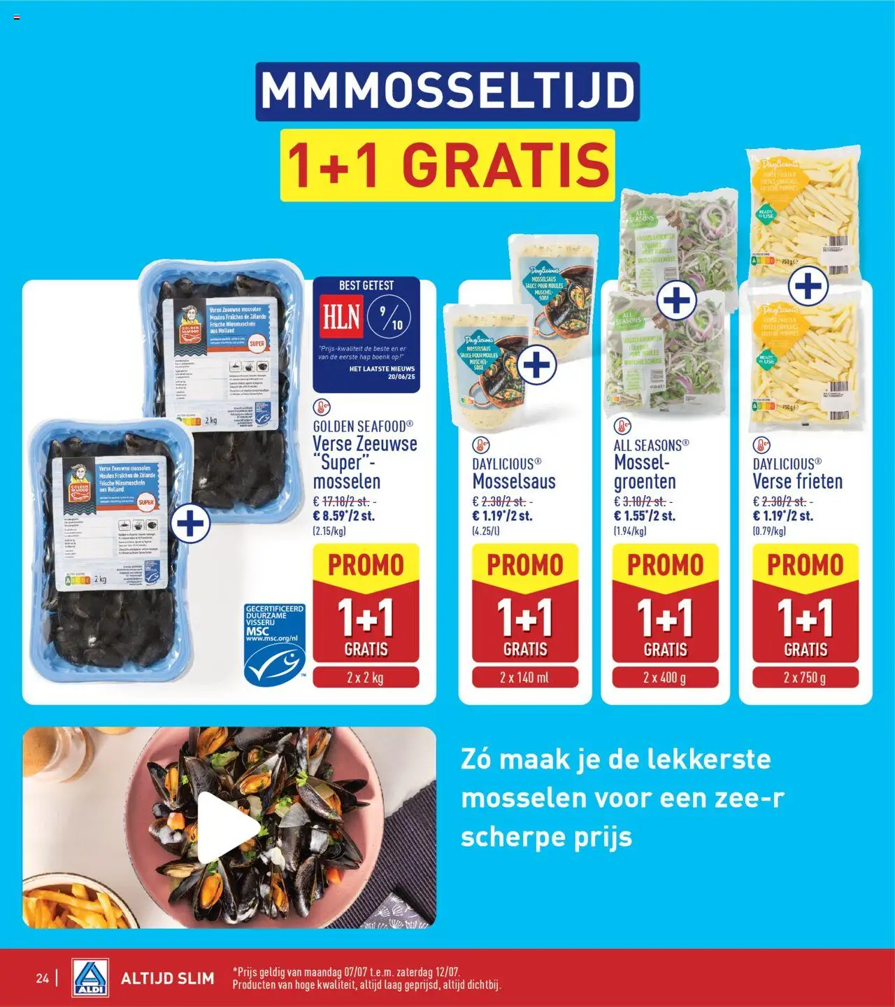  | Pagina: 24 | Producten: Mosselen, Groenten
