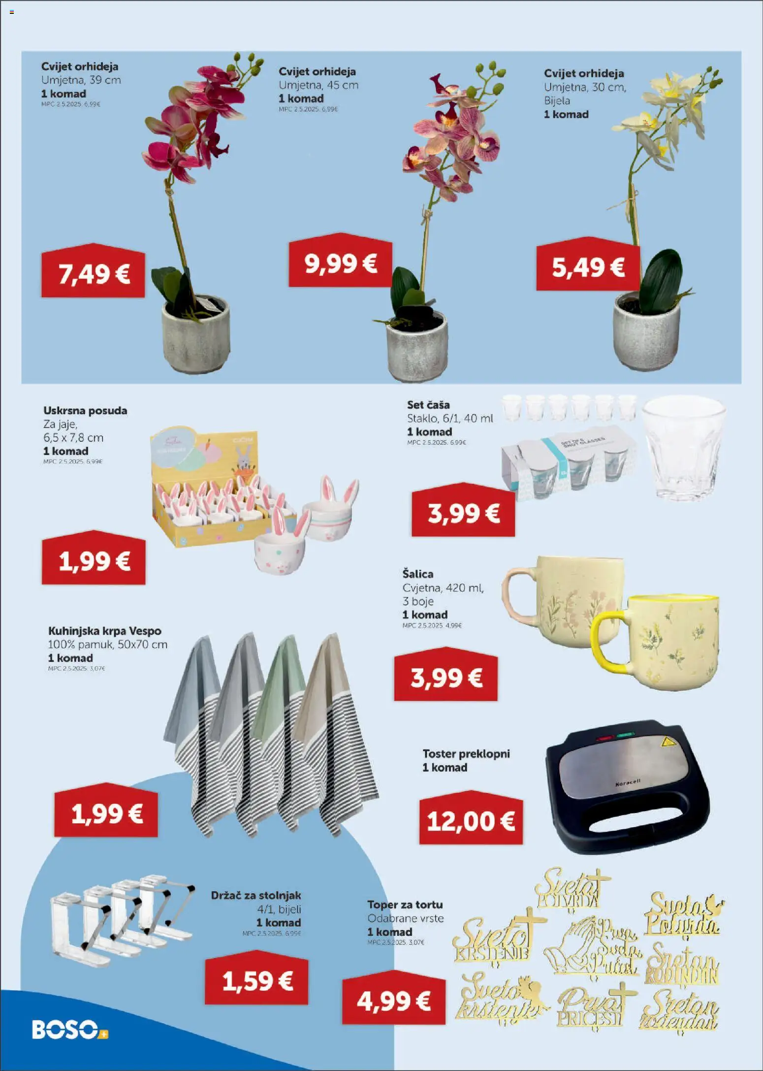 Boso katalog | vrijedi od 02.04.2026 | Stranica: 14 | Proizvodi: Toster, Orhideja, Stolnjak, Šalica