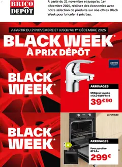 Brico Dépôt - Prévisualisation de Brico Dépôt Black Friday valide à partir de 21.11.2025