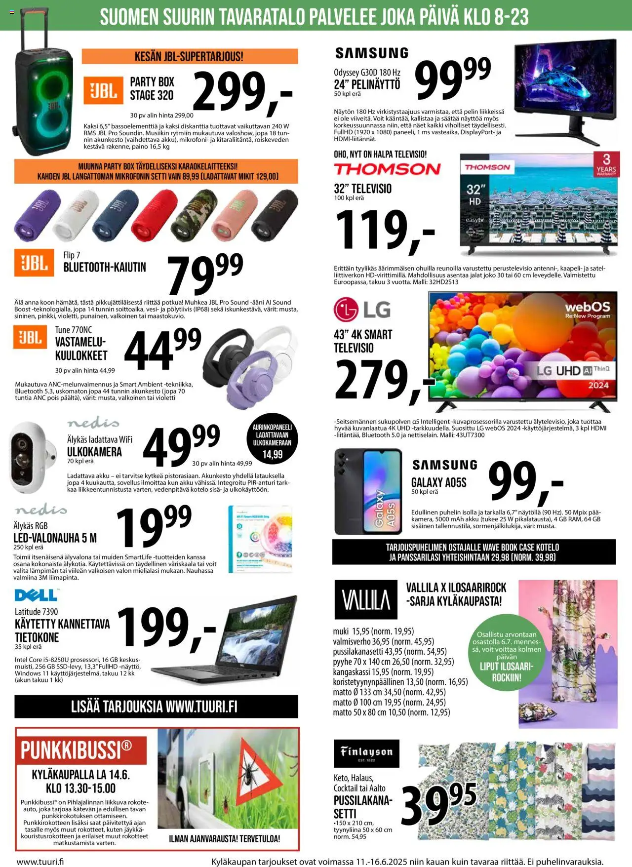  | Sivu: 2 | Tuotteet: Mikrofoni, Televisio, Kaapeli, Tyynyliina