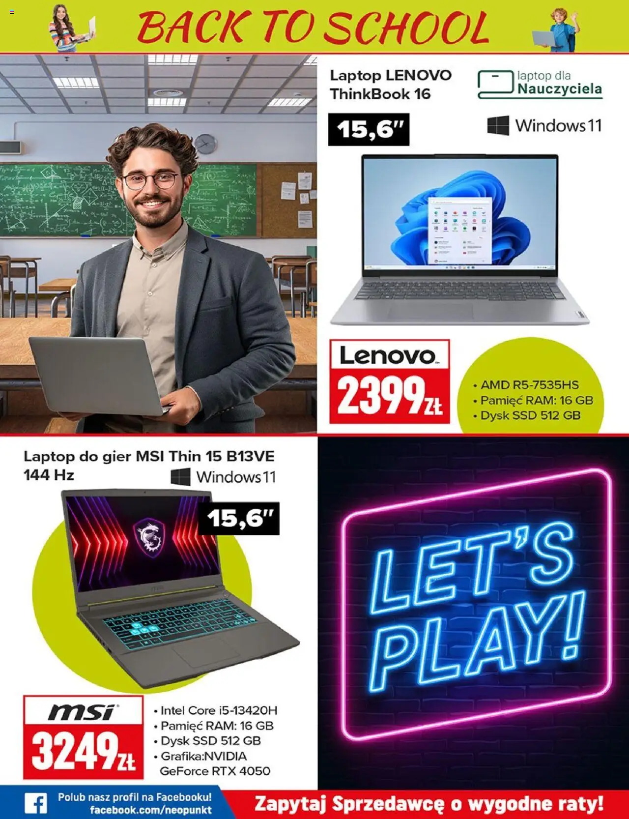 Neopunkt Gazetka od 18.08.2025 | Strona: 2 | Produkty: Laptop, Dysk