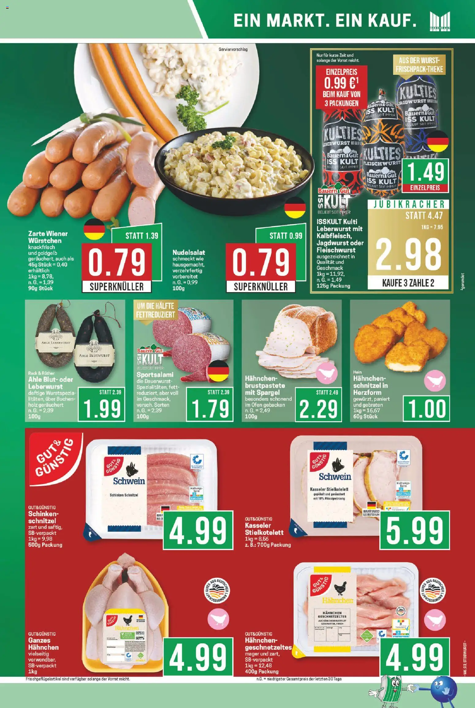 Marktkauf Prospekt 	 – gültig ab 02.02.2026 | Seite: 3 | Produkte: Ofen, Hahnchen, Schnitzel, Wurst