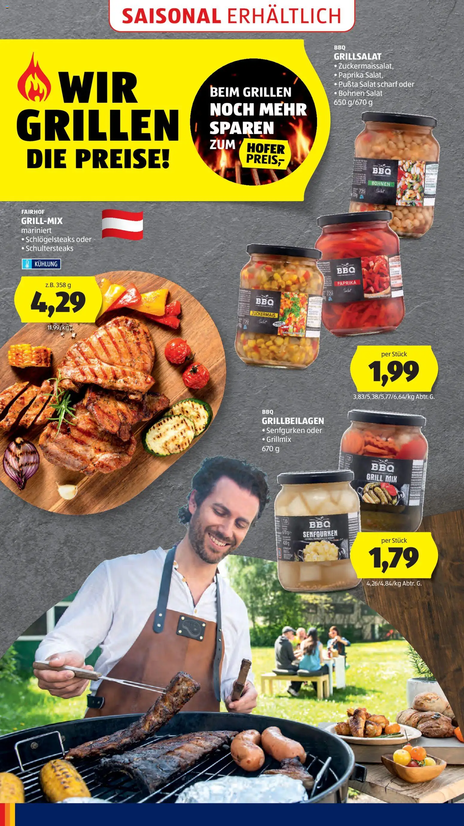 Hofer AT akciós ujság - amely érvényes a következő dátumtól: 02.05.2026 | Oldal: 44 | Termékek: Grill