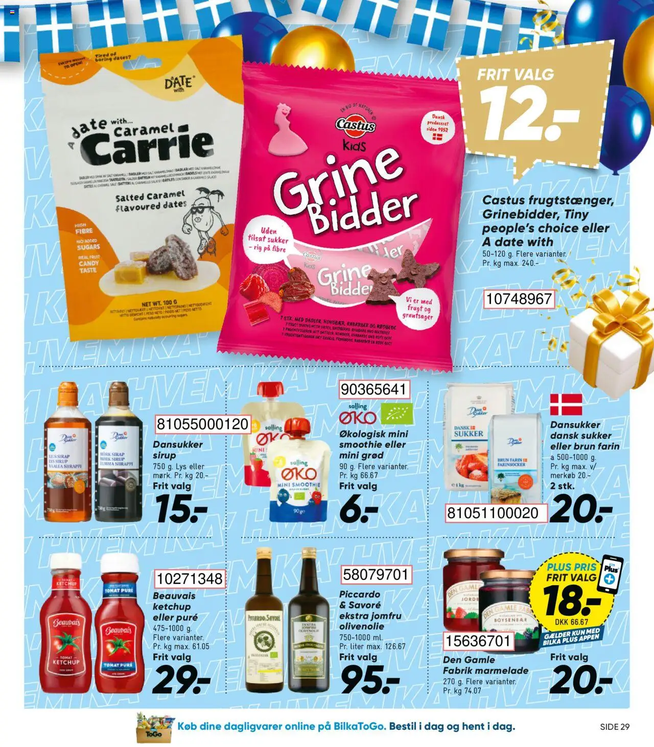 Bilka tilbudsavis – gyldig fra 03.10.2025 | Side: 37 | Produkter: Brun farin, Smoothie, Marmelade, Dadler