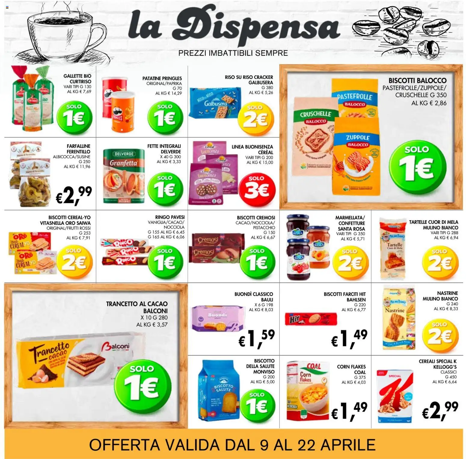 Volantino Coal del 09.04.2026 | Pagina: 16 | Prodotti: Riso, Cereali, Biscotti, Gallette