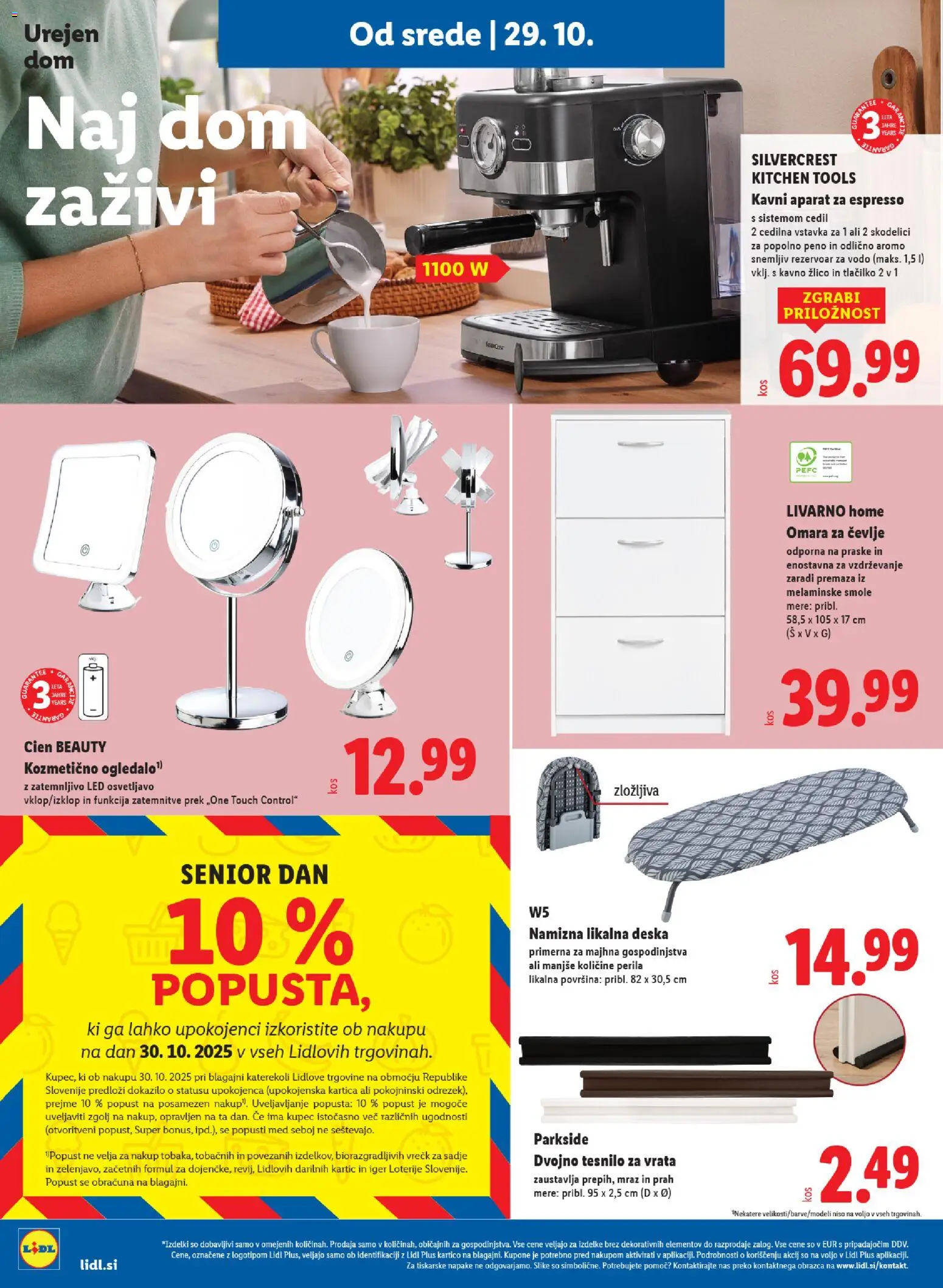 Novi Lidl katalog ponudbe – veljaven od 29.10.2025 | Stran: 26 | Izdelki: Likalna deska, Omara, Sadje, Vrata