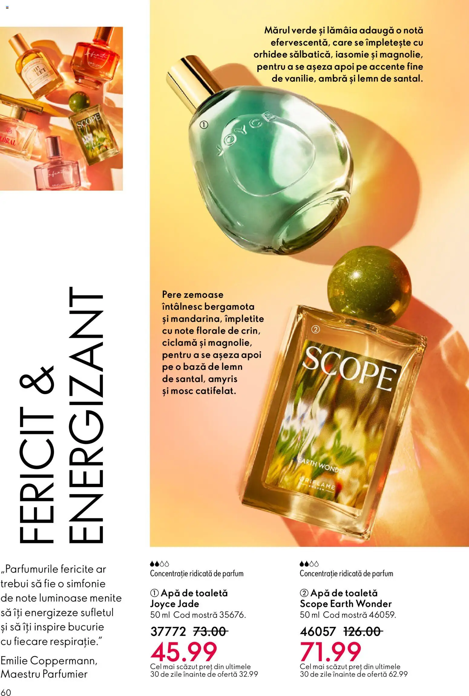Noul catalog Oriflame – valabil de la 23.12.2025 | Pagină: 60 | Produse: Orhidee, Parfum, Apă de toaletă, Apă