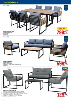 Metro leták platný od 11.03.2026 | Strana: 6 | Produkty: Nábytok, Záhradný nábytok, Rám, Konferenčný stolík
