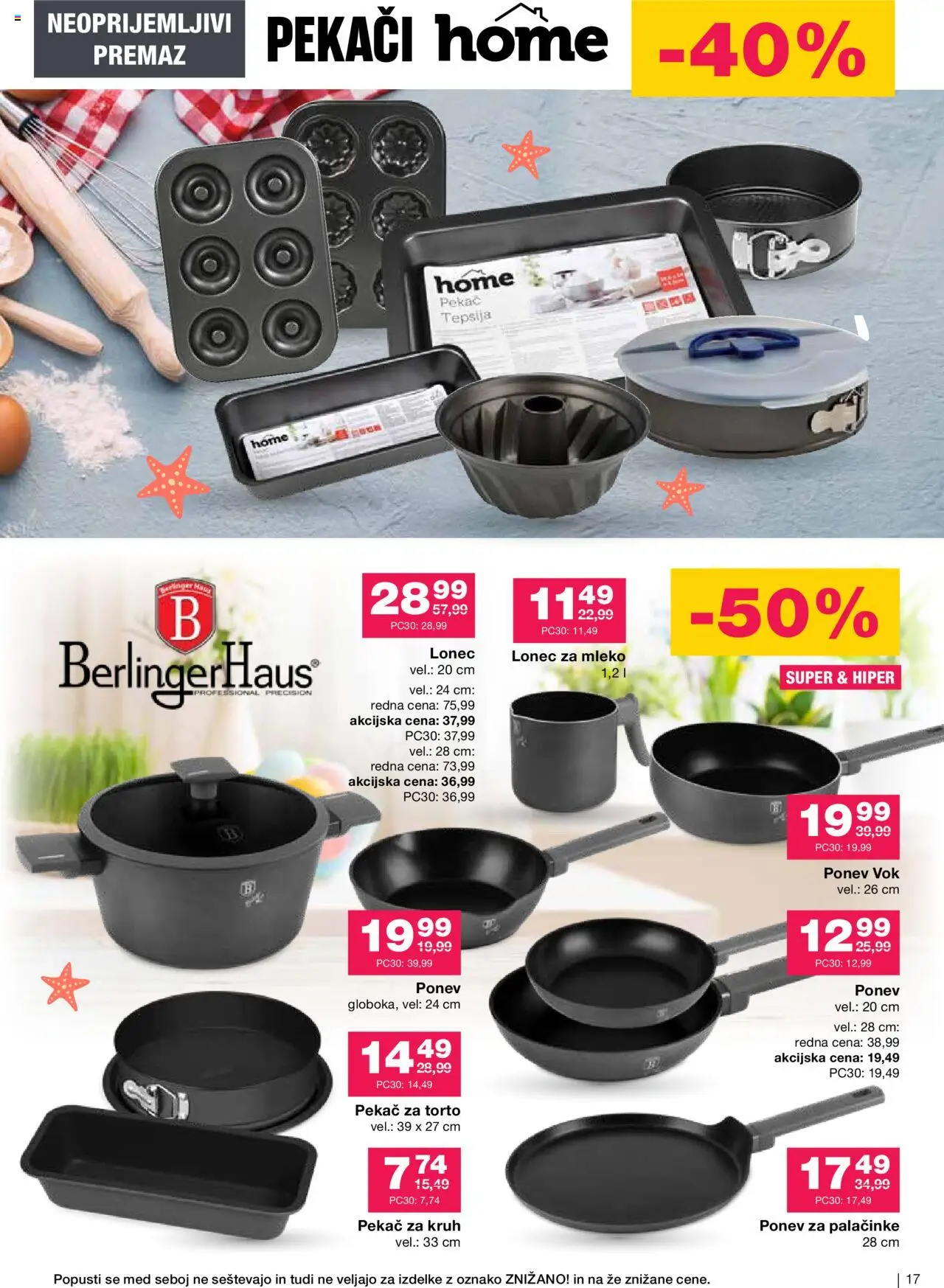 Mercator katalog poletje je tu │ velja od 11.06.2025 | Stran: 17 | Izdelki: Palačinke, Mleko, Kruh