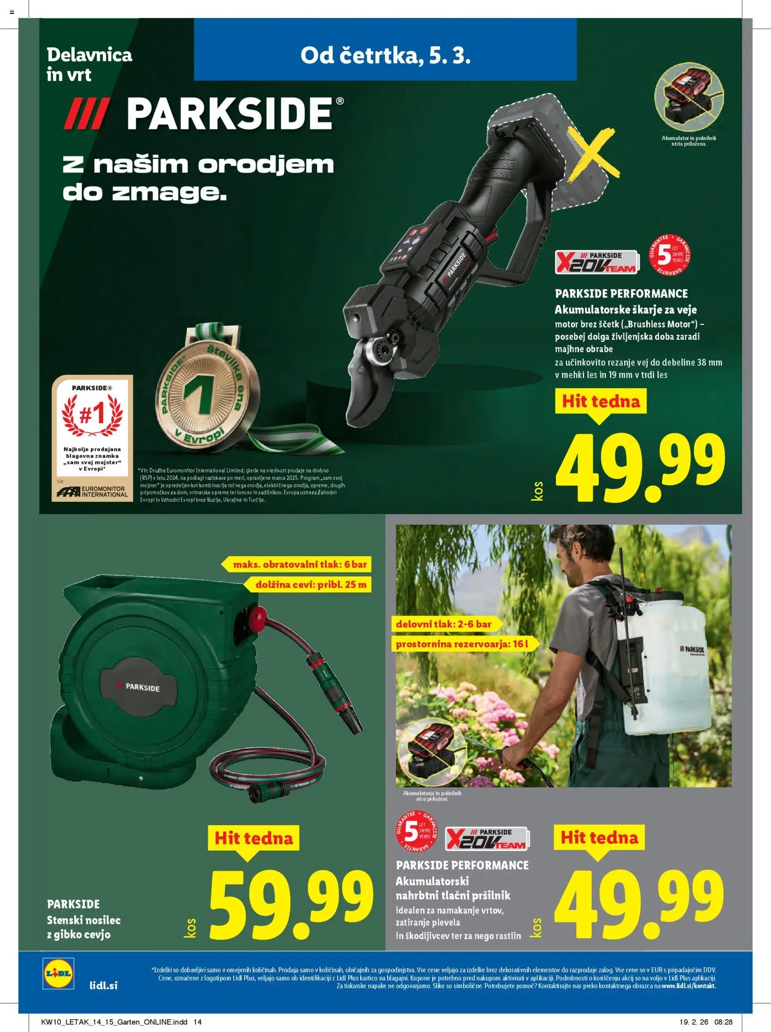 Novi Lidl katalog ponudbe – veljaven od 05.03.2026 | Stran: 38 | Izdelki: Akumulator, Polnilnik