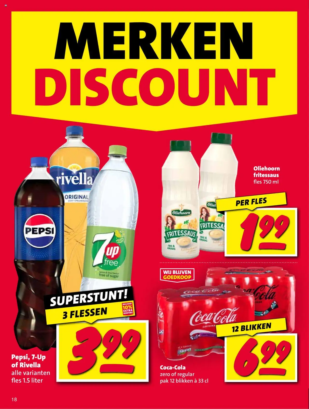  | Pagina: 18 | Producten: Fles, Coca Cola, Pepsi, 7up