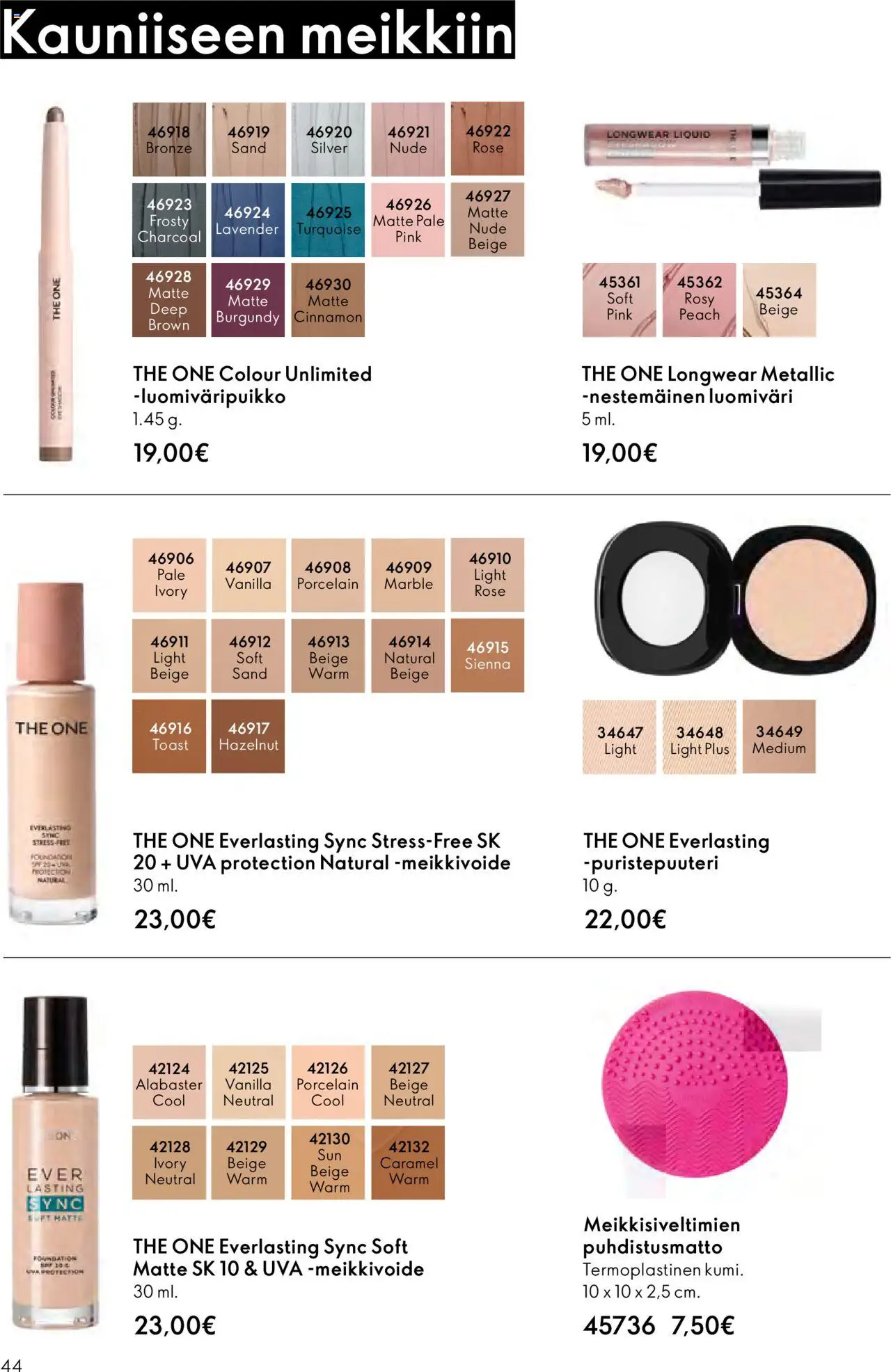 Oriflame - Esite 14 – voimassa 08.10.2025 alkaen | Sivu: 44 | Tuotteet: Luomiväri