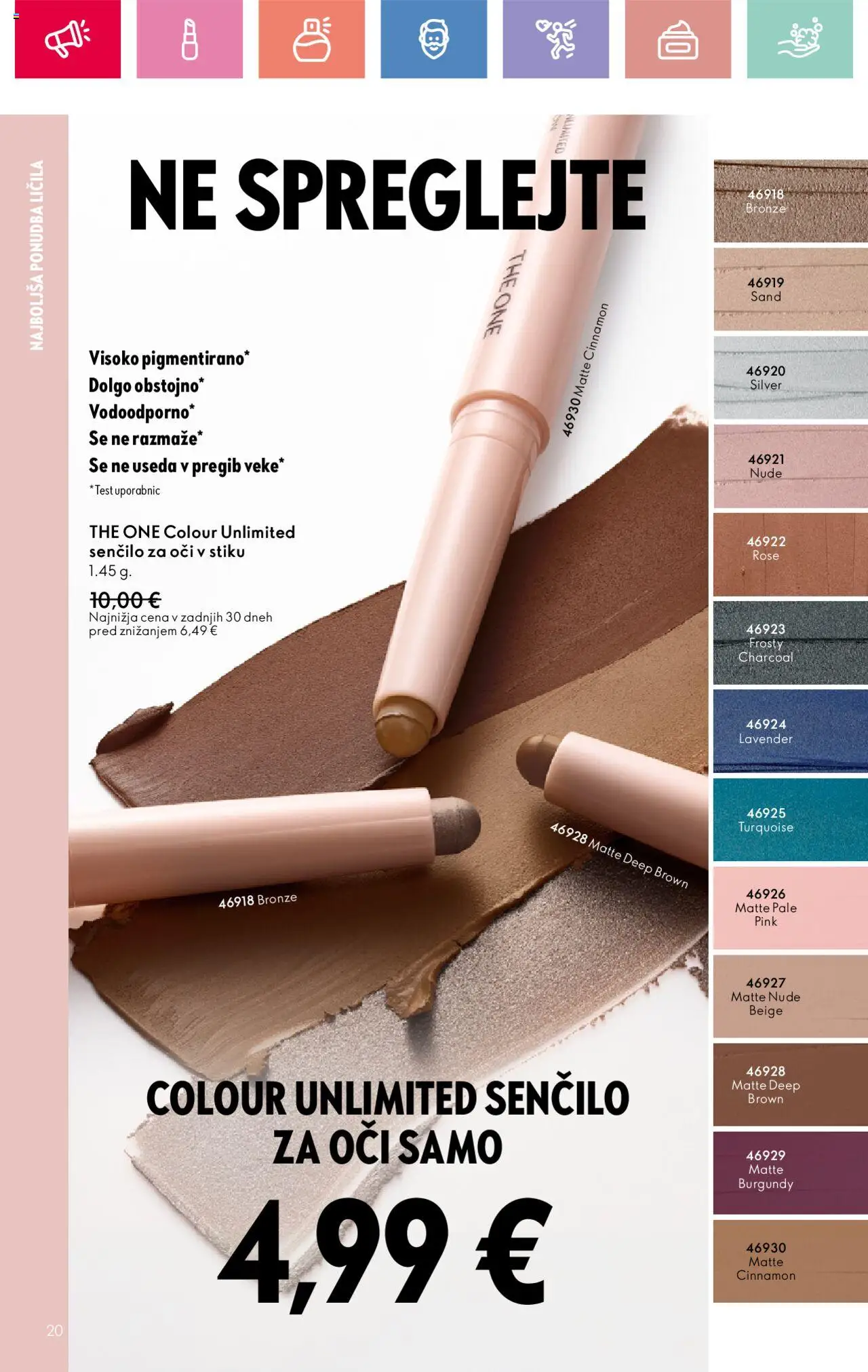 Oriflame katalog 12 │ velja od 24.08.2025 | Stran: 20 | Izdelki: Licila, Sencilo za oci, Senčilo