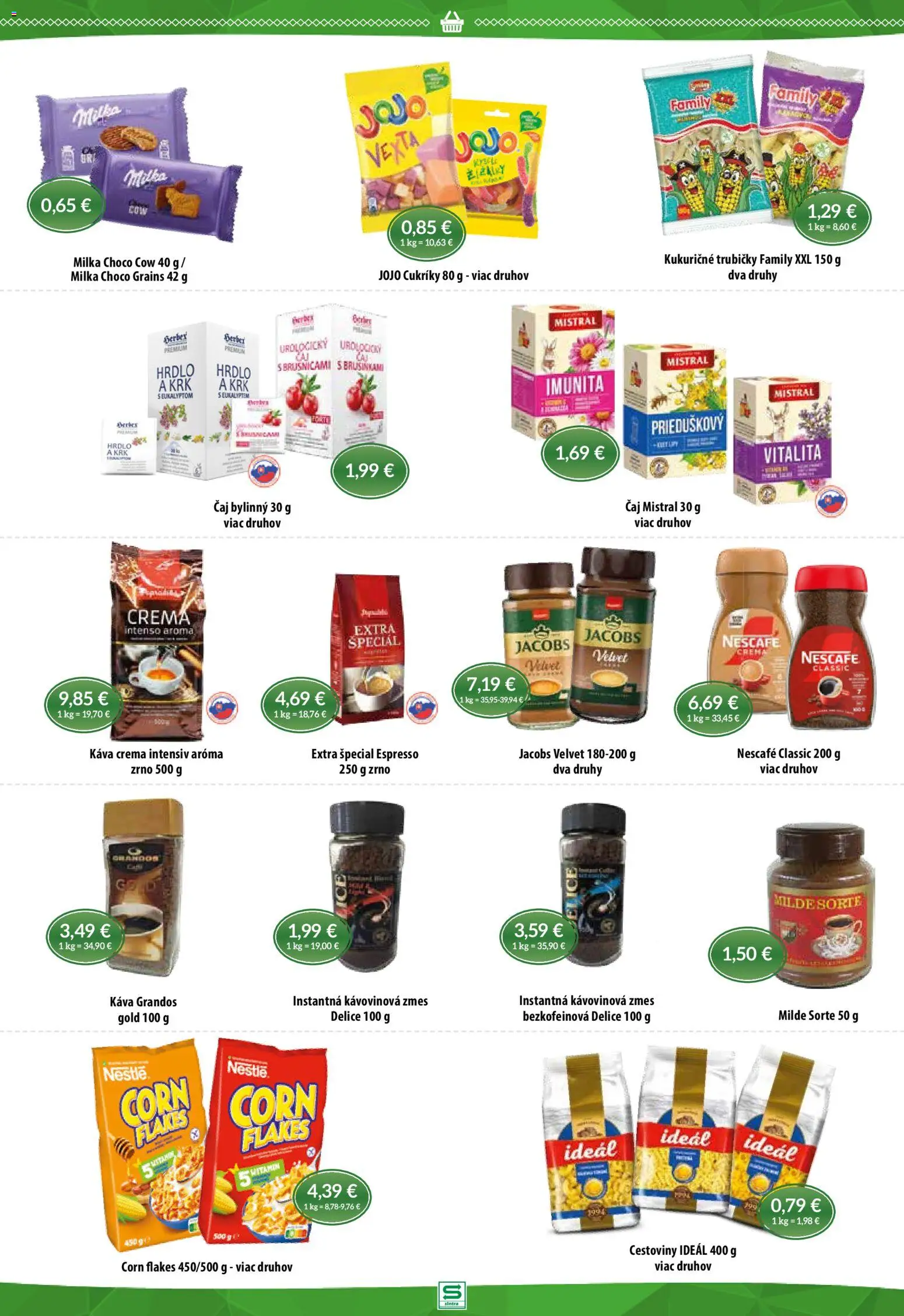 Nové Sintra akcie – leták je platný od 22.01.2026 | Strana: 7 | Produkty: Káva, Čaj, Nescafé Classic, Nescafé Crema
