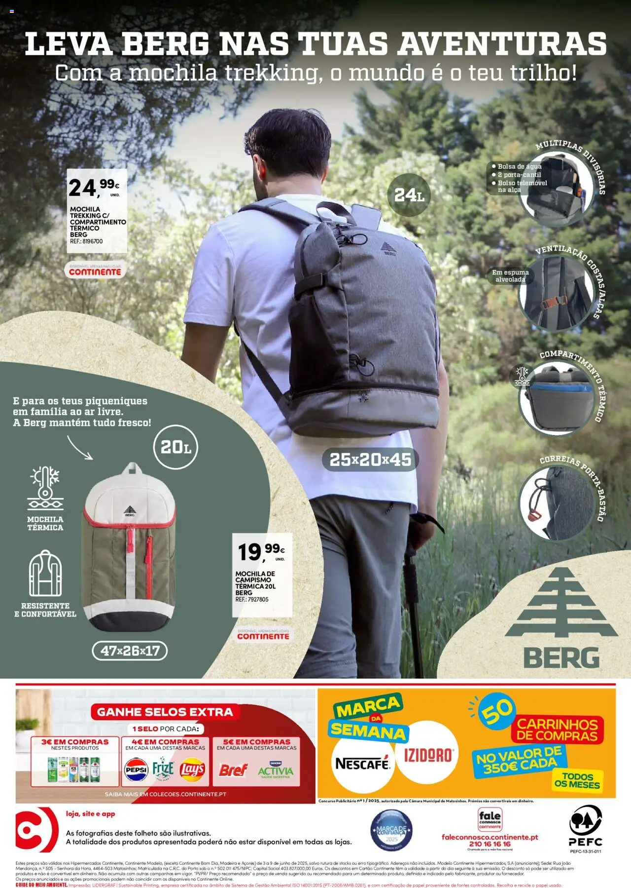Continente folheto │ válido de 03.06.2025 | Página: 52 | Produtos: Agua, Mochila, Bolsa, Telemóvel