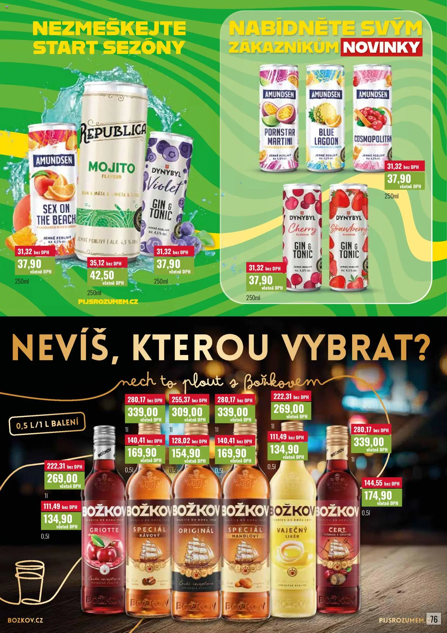 Ratio leták od 01.04.2026 | Strana: 77 | Produkty: Likér, Tonic, Mojito, Republica