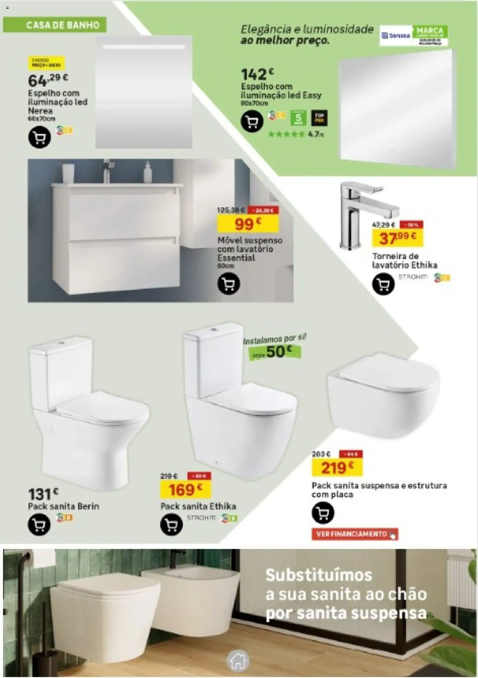 Leroy Merlin Madeira │ válido de 15.01.2026 | Página: 7 | Produtos: Torneira, Lavatório, Banho, Espelho