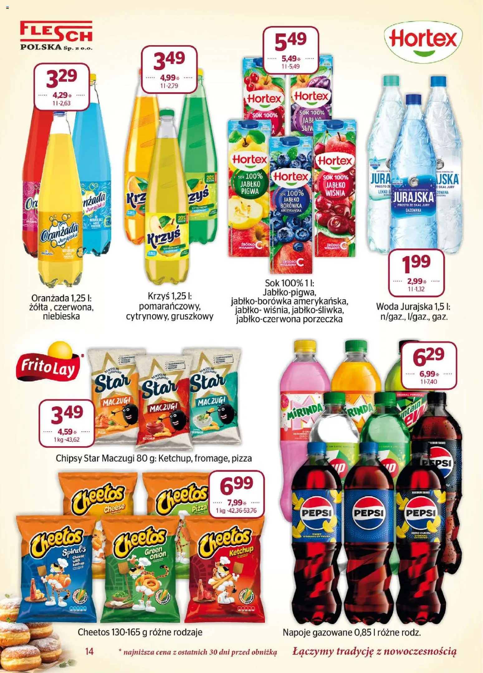 Społem Gazetka od 01.02.2026 | Strona: 14 | Produkty: Pigwa, Napoje, Pepsi, Pizza