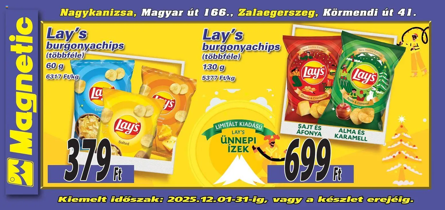 Magnetic akciós ujság - amely érvényes a következő dátumtól: 01.12.2025 | Oldal: 1 | Termékek: Áfonya, Sajt, Alma