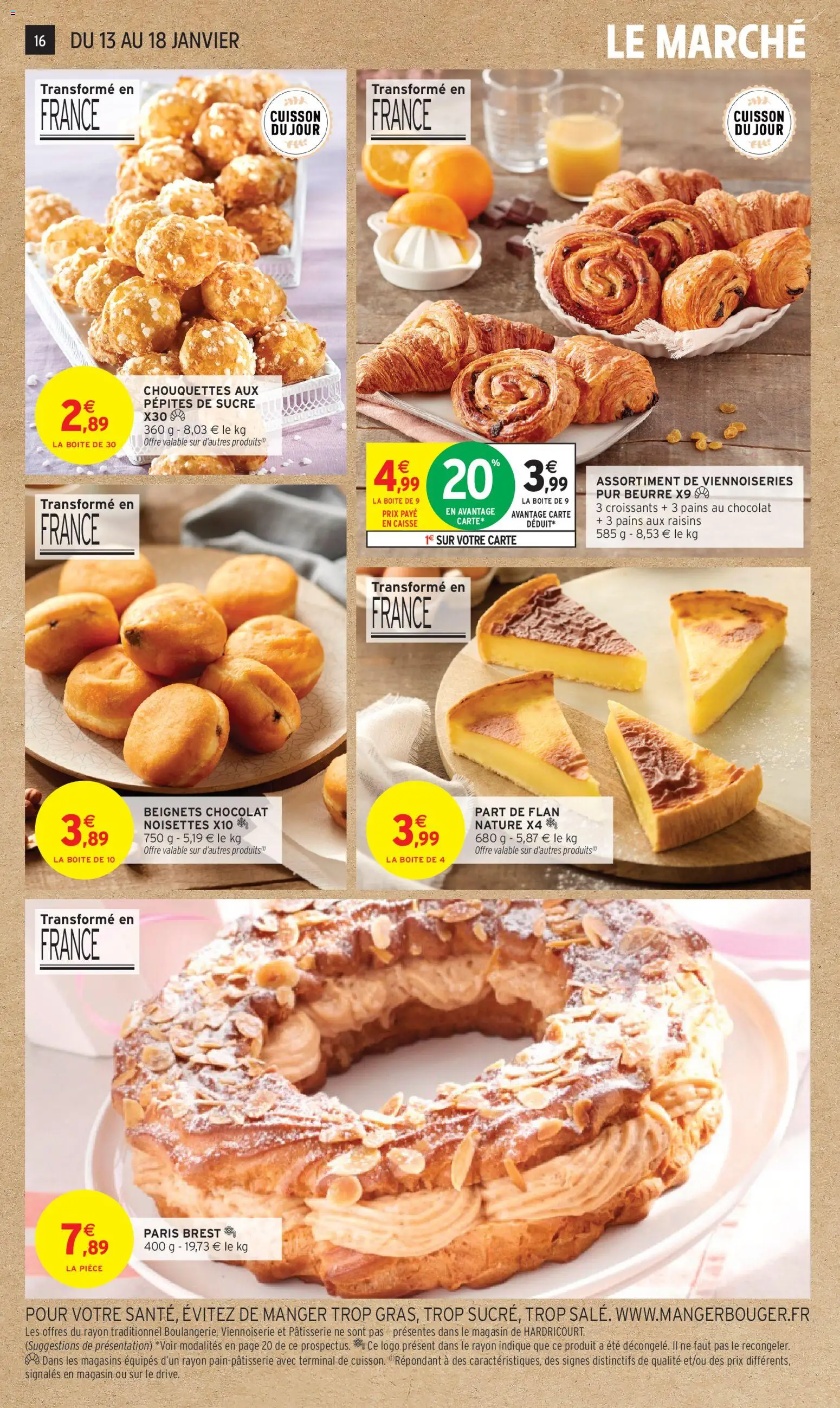 {H1} | Page: 16 | Produits: Noisettes, Viennoiseries, Beurre, Chocolat