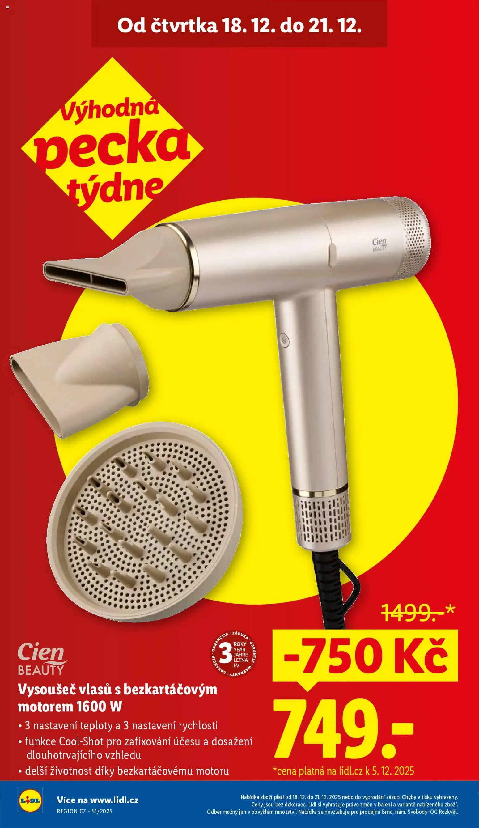 Lidl leták od 18.12.2025 | Strana: 6 | Produkty: Cien, Vysoušeč vlasů