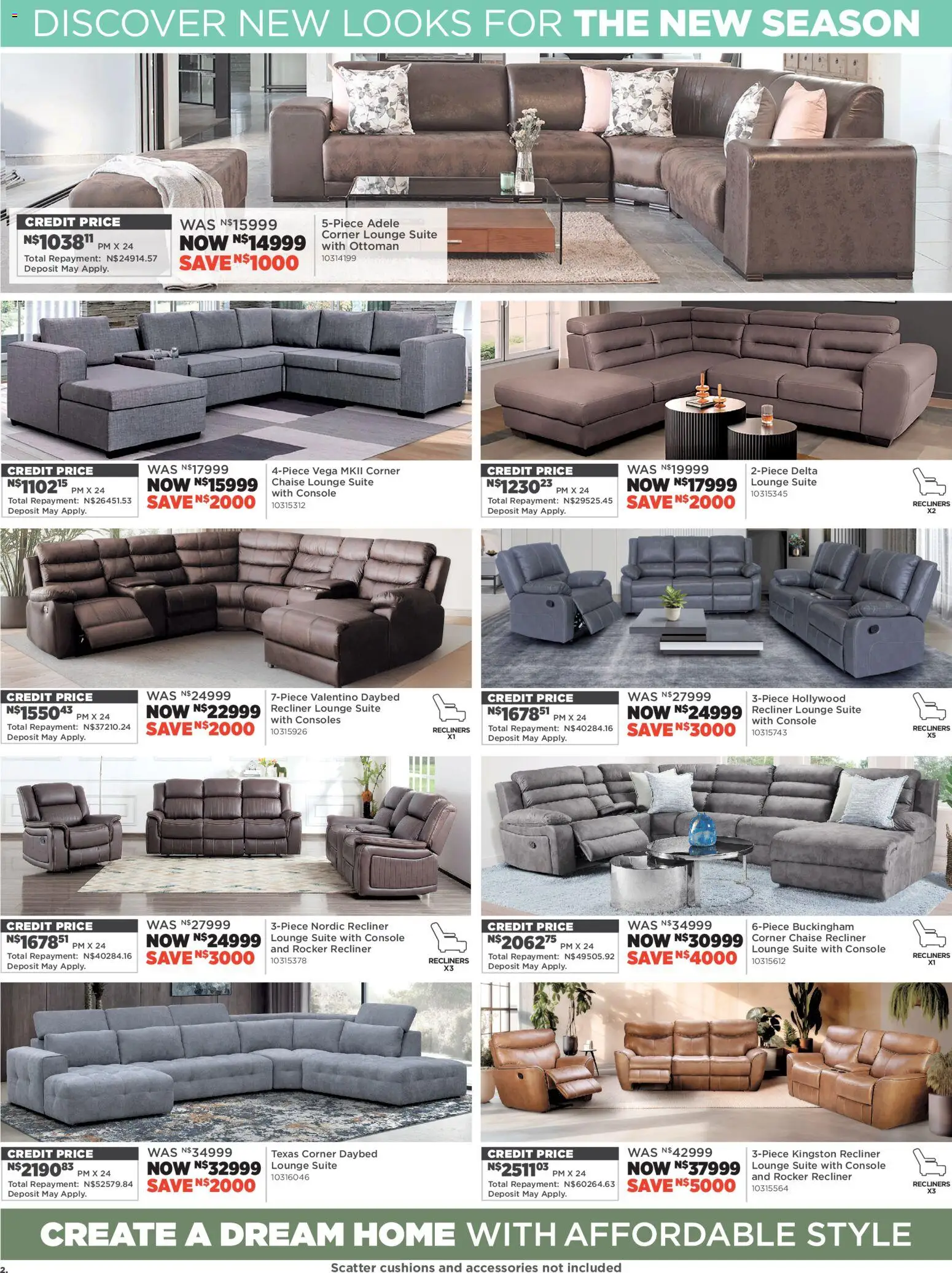 New House and Home catalogue – valid from 19.01.2026 | Page: 2 | Products: Lounge suite, Ottoman, Chaise