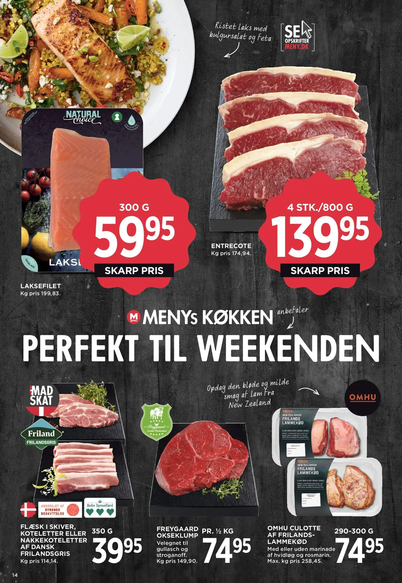 Meny tilbudsavis – gyldig fra 24.04.2026 | Side: 17 | Produkter: Koteletter, Lammekød, Hvidløg, Entrecote